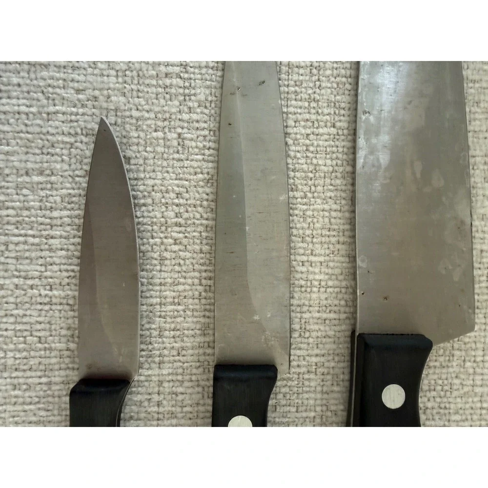 Chicago Cutlery Essentials Three Piece Set‎ Kitchen Knives Black Handles